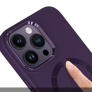 TPU чехол Bonbon Metal Style with Magnetic Fit для Apple iPhone 16 Pro (6.3") – Фиолетовый