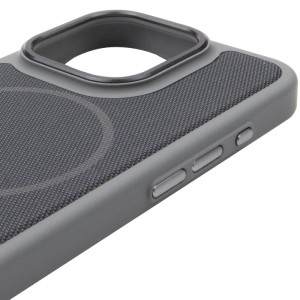 Чехол PC Textile Hybrid with Magnetic Fit для Apple iPhone 16 Pro (6.3") – Серый