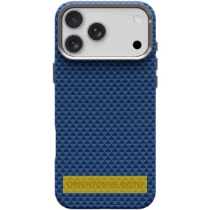 Чехол TPU+PC KVZV Triangular Pattern with Magnetic Fit для Apple iPhone 16 Pro (6.3") – Blue