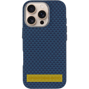 Чохол TPU+PC KVZV Triangular Pattern with Magnetic Fit для Apple iPhone 16 Pro (6.3") – Blue