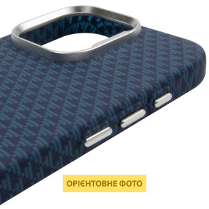 Чохол TPU+PC KVZV Triangular Pattern with Magnetic Fit для Apple iPhone 16 Pro (6.3") – Blue