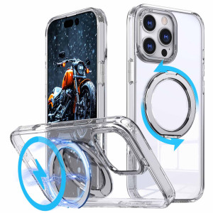 Чохол TPU+PC Empire with Magnetic Fit and Ring для Apple iPhone 16 Pro (6.3") – Прозорий