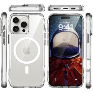 Чохол TPU Space Octagon with Magnetic Fit для Apple iPhone 16 Pro (6.3") – Прозорий