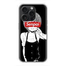 Чехлы Персонажи Аниме Наруто для iPhone 16 Pro (AlphaPrint) – Senpai