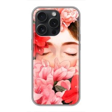 Чехлы (ART) Цветы на iPhone 16 Pro (VPrint) (Глаза в цветах)