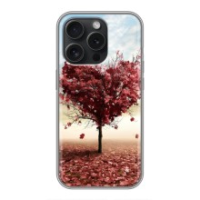 Чехлы для любимой на Айфон 16 Про (VPrint) (Дерево серце)