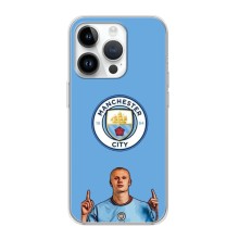 Чохли з принтом на iPhone 16 Pro Футболіст – Холанд Манчестер Сіті