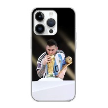 Чехлы Лео Месси Аргентина для iPhone 16 Pro (Кубок Мира)