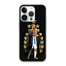 Чехлы Лео Месси Аргентина для iPhone 16 Pro (Месси король)