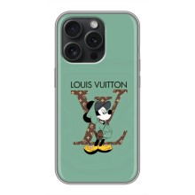 Чехлы Луи Витон для iPhone 16 Pro (AlphaPrint - LOUIS VUITTON) (Микки Маус LV)