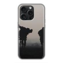 Чохли на військову тематику для iPhone 16 Pro – Бій солдат
