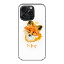 Чехлы с картинкой Лисички для iPhone 16 Pro (VPrint) (Девочка Лиса)
