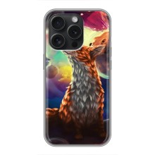 Чехлы с картинкой Лисички для iPhone 16 Pro (VPrint) (Лисица в космосе)