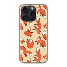 Чехлы с картинкой Лисички для iPhone 16 Pro (VPrint) (Лисички)