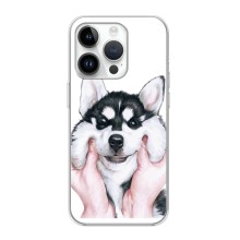 Чохол з Хаскі iPhone 16 Pro - (AlphaPrint) (Хаскі улибака)