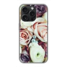 Чехлы с принтом Розочки для iPhone 16 Pro – Букет РОЗ