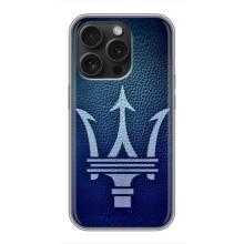 Чехлы с тематикой "Крутые машины" на iPhone 16 Pro – Лого Maserati