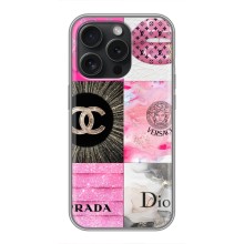 Чехол (Dior, Prada, YSL, Chanel) для iPhone 16 Pro (Модница)