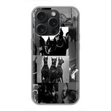 Чехол ДОБЕРМАН для iPhone 16 Pro – Коллаж Доберман