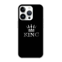 Чехол (Корона на чёрном фоне) для Айфон 16 Про – KING