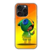 Чохол Бравл Старс для iPhone 16 Pro – LEON в кофті