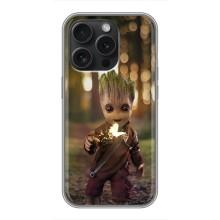 Чехол МАРВЕЛ для Айфон 16 Про (AlphaPrint) – I am Groot