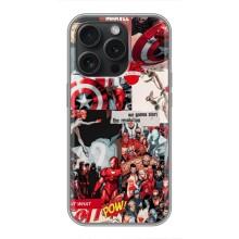 Чехол МАРВЕЛ для Айфон 16 Про (AlphaPrint) – Марвел Комикс