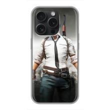 Чохол з картинкою "Герой Pubg" на iPhone 16 Pro – Пабг