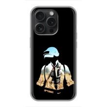 Чохол з картинкою "Герой Pubg" на iPhone 16 Pro – Пубг мен
