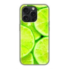 Чохол з зображенням смачної їжі для iPhone 16 Pro – Лайм