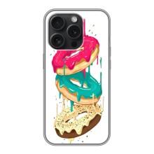 Чохол з зображенням смачної їжі для iPhone 16 Pro – Соковиті пончики