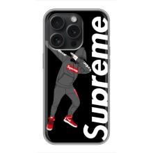 Чеохол для iPhone 16 Pro з картинкою Supreme (AlphaPrint) – Деб Супрім