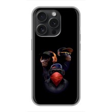 Чохол з Мавпами iPhone 16 Pro - (AlphaPrint) (Три мавпи)