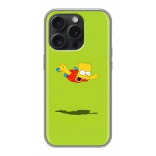 Чехол с Симпсонами для iPhone 16 Pro (VPrint) (Барт Симпсон)