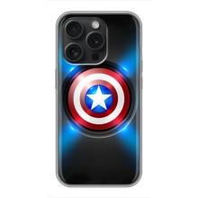 Чохол с Щітом Капітана Америки на iPhone 16 Pro – Яскраий Щит Капітана