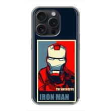Чехол Супергерой Железный человек на iPhone 16 Pro – Art Iron man
