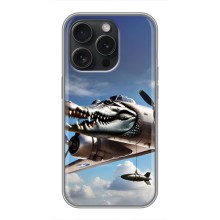 Чехол с мемом Тралалело тралала на iPhone 16 Pro (Бомбардиро крокодило)