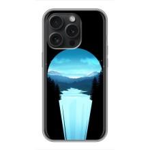 Літній Чохол на iPhone 16 Pro – Синій Водоспад