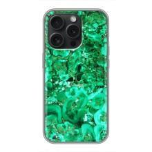 Мраморный чехол на iPhone 16 Pro (VPrint) – Салатный Мрамор