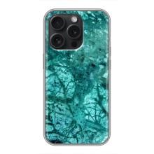 Мраморный чехол на iPhone 16 Pro (VPrint) – Зеленый мрамор