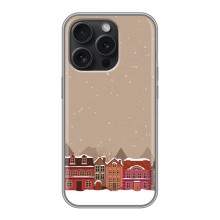 Новогодние, Праздничные Чехлы для iPhone 16 Pro - 2024 год (Зимний город)