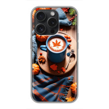 Чохол з унікальним дизайном 'Осінь з кавою' для iPhone 16 Pro – Кава і гарбузики