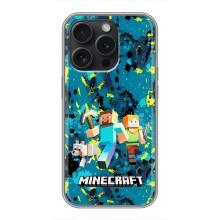 Чохли для iPhone 16 Pro (Персонажі МайнКрафт) – Майнкрафт