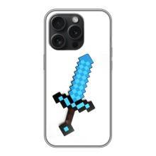 Чохли для iPhone 16 Pro (Персонажі МайнКрафт) – Меч