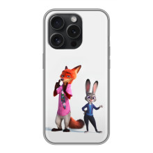 Силіконовий чохол з принтом Зоотрополіс для iPhone 16 Pro – Джуді і Нік