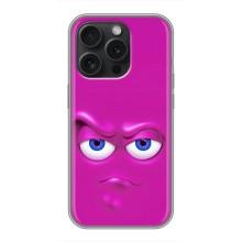Силиконовые Чехлы (смешные стикеры) для iPhone 16 Pro – Хитрая мордочка