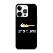 Силиконовый Чехол на iPhone 16 Pro с картинкой Nike (Later)