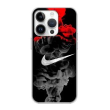 Силиконовый Чехол на iPhone 16 Pro с картинкой Nike (Nike дым)