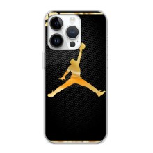 Силиконовый Чехол Nike Air Jordan на Айфон 16 Про (Джордан 23)