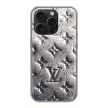 Текстурный Чехол Louis Vuitton для Айфон 16 Про (Бежевый ЛВ)